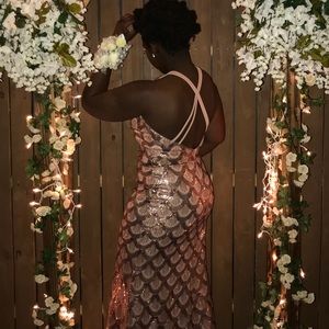 Rose gold Prom dress